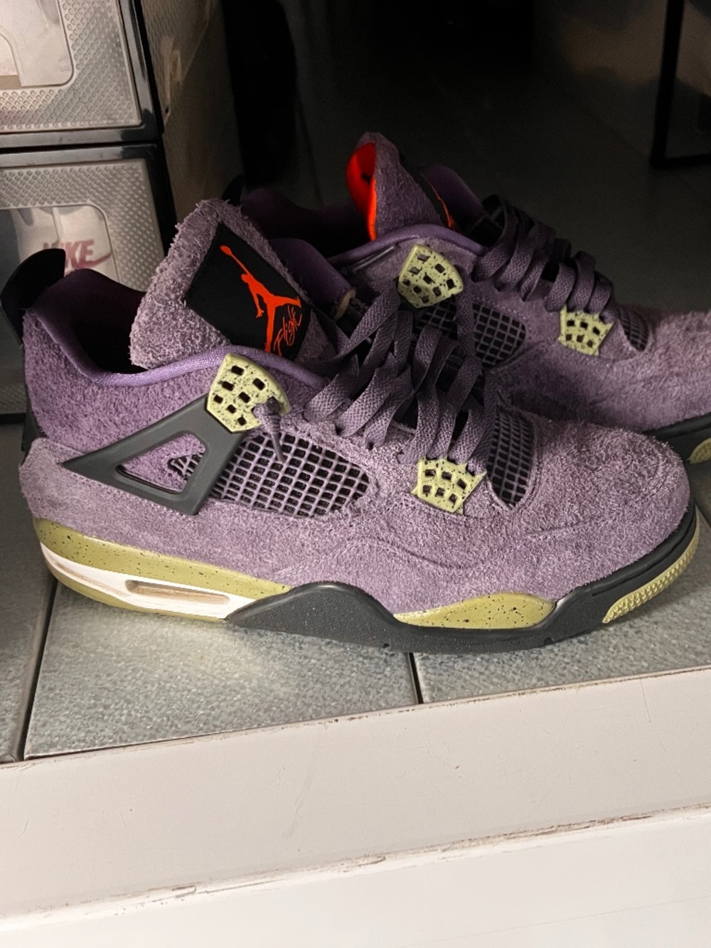 Jordan 4 - Purple/Army/Orange
